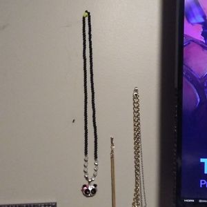 Long beaded panda necklace